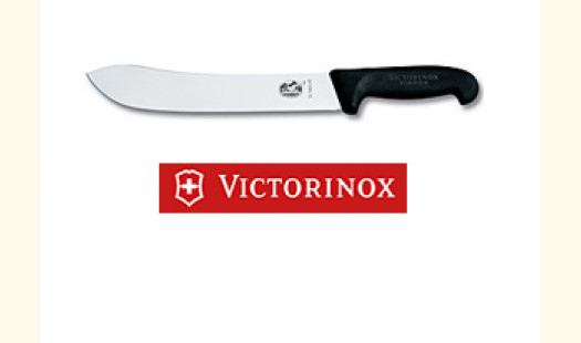 Victorinox Fibrox 10" Steak Knife Black with Wide Tip 